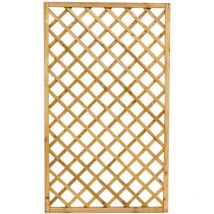 Grigliato In Legno Di Pino Impregnato Per Fioriere Giardini E Recinzioni Mod. 35 Cm 120x180 H