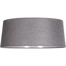 Pantalla de lámpara - Abby - gris - textil - E27 - Anne Lighting