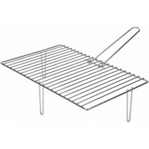 E3/73871 gril zincé à 3 pieds pour cheminées. mesurer 46,6 x 28 cm