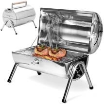 Bbq Collection - Barbecue Da Tavolo Con Griglia In Acciaio Inox Grill Carbonella Giardino Pic Nic