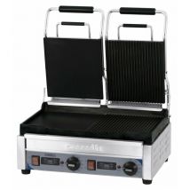 Casselin - Grill panini double premium mixte avec minuteur