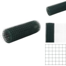 Grillage acier avec revêtement en PVC 25x0,5 m vert - Grillage - Grillages - Clôture - Clôtures