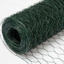 Niederberg Metall - Grillage Métallique pour Cloture Maillage Hexagonal 25x25mm Longueur 25m Hauteur 100cm Clôture pour animaux et plantes 0.9mm avec