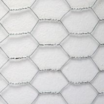 Niederberg Metall - Grillage Métallique pour Cloture Maillage Hexagonal 25x25mm Longueur 25m Hauteur 75cm Clôture pour animaux et plantes Galvanisé