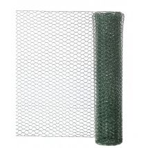 Grillage Pour Animaux Triple Torsion Vert, H.0.5 x L.3 m, Maille H.13 x L.13 Mm
