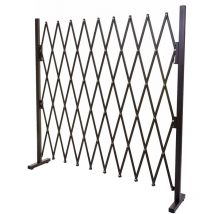 Grillage HHG-930, grille protectrice télescopique, aluminium marron, hauteur 153cm, largeur 32-265cm