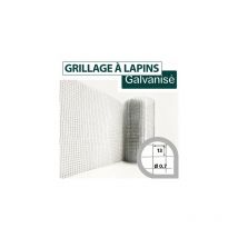 Cloture&jardin - Grillage Soudé Galvanisé - Maille Carrée 13mm - Longueur 5m - 1 mètre