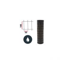 Cloture&jardin - Grillage Soudé Gris Anthracite - jardipro - Maille 100 x 50mm - Triple lisière - 1,20 mètre