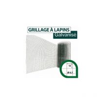 Cloture&jardin - Grillage Soudé Vert - Maille Carrée 13mm - Longueur 5m - 1 mètre