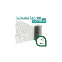 Grillage Soudé Vert - Maille Carrée 20mm - Longueur 5m - 1 mètre