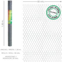 Grillage triple torsion 50/ 150 cm. Rouleau 50 mètres usage domestique