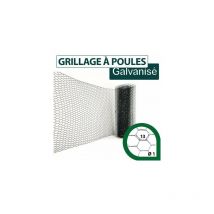 Cloture&jardin - Grillage Triple Torsion Vert - Maille Hexa 13mm - Longueur 10m - 0,50 mètre