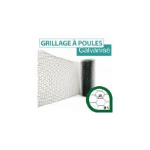 Grillage Triple Torsion Vert - Maille Hexa 25mm - Longueur 5m - 1 mètre