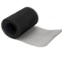 Maille de protection de gouttière avec 10 clips de fixation, 16 cm x 6 m, maille de protection de gouttière de toit, filtre à feuilles de gouttière