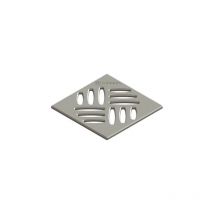 Kessel - Grille de douche carrée,100x100 mm en acier inoxydable