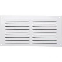 Weißes Aluminiumgitter - Steckbar 400x50mm