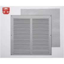 Fepre - Grille avec toile moustiquaire aluminium 0.6 couleur naturalle 300x300mm (g)