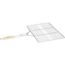 Grille barbecue double - 30 x 40 cm - MÇtal