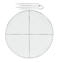 Fancy Flames - Grille barbecue ronde en maille 60 cm