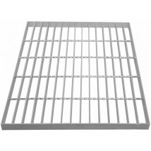 Grille Caillebotis Acier Galvanisé 500mm x 500 mm - Min 260gr/m² Maille 32 x 100mm Grillage Revêtement Sol Passerelle Passage Voiture - Capacité