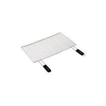 Garden Max - Grille chromée 57x30 cm 2 poignées manche soft touch - cook in garden