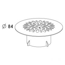 Grille cloche pour bonde de douche