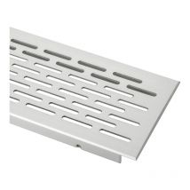 So-tech - Grille d'aération aluminium - Décor : Alu argent - Encastrement : 475 x 57 mm - Hauteur : 16 mm - Longueur : 500 mm - Matériau : Aluminum
