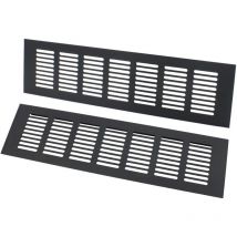 Cyslmuk - Grille d'aération rectangulaire, grille d'aération, grille d'aération rectangulaire idéale pour ventilation 80 × 300 mm