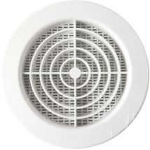 Grille ronde aération à encastrer avec moustiquaire Ø100