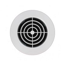 First Plast - Grille d'aération ronde blanche 147mm à encastrer sur tube pvc 125mm