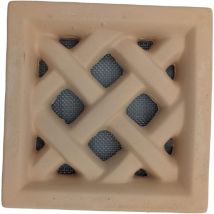 DMS - Grille d'aération Claustra terre cuite - 13x13 cm (Rose Clair)