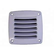 Grille d'aération plastique carrée - NUOVA RADE - blanc - 118 x 118 mm