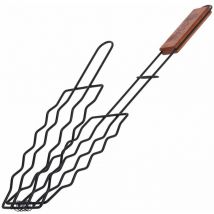 Vaggan - Grille de barbecue, grille longitudinale avec poignée