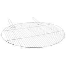 Grille De Barbecue Ronde En Acier Avec Poignées - Argenté - D 82,5 Cm - Livraison Gratuite