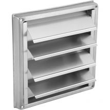 Coocheer - Grille de conduit d'aération, Grille aération vmc, grille d'aération 100mm, grille d'aération inox, argent