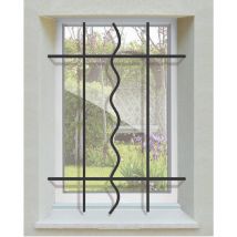 DMS - Grille de Defense Azur pour Fenetre h= 75 cm x l= 140 cm (côte tableau)