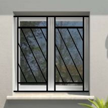 DMS - Grille de Defense Diago pour Fenetre h= 115 cm x l= 100 cm (côte tableau)