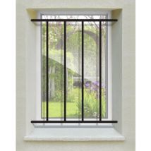 DMS - Grille de Defense Droite pour Fenetre h= 105 cm x l= 160 cm (côte tableau)