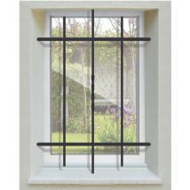 Grille de Defense Droite Torsadee pour Fenetre h= 75 cm x l= 120 cm (côte tableau)