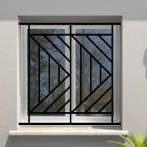 DMS - Grille de Defense Isoangle pour Fenetre h= 115 cm x l= 100 cm (côte tableau)