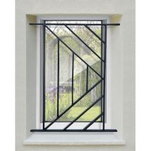 DMS - Grille de Defense Isoangle pour Fenetre h= 65 cm x l= 80 cm (côte tableau)