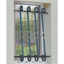 DMS - Grille de Defense Volute pour Fenetre h= 105 cm x l= 60 cm (côte tableau)