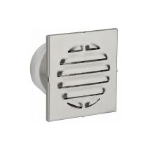 Upmann - Grille de protection intemperies a embouts V2A, diametre 100 mm L:100 mm, ext. 150x150 mm carre