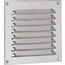 Upmann - Grille d'intempéries inox V2A brossé 200 x 200 mm