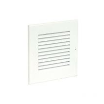 Helios - Grille de protection intemperies marron laquee H/l: 238 x 138 mm metal avec protect anti-insectes et fixation