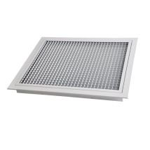 Baillindustrie - Grille De Reprise Porte Filtre - Grille De Reprise Porte - Filtre Aluminium Blanc 600 X 600mm