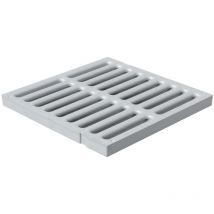 First Plast - Grille de sol pvc légère anti-choc 534 x 534 mm - résistance 28,00KN - Gris