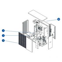 Grille de sortie d'air pour pompe à chaleur de piscine et pompe à chaleur