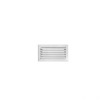 Baillindustrie - Grille de soufflage lames courbes aluminium blanc mate 300 x150 mm - LC300X150