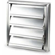 Grille de Ventilation, 100mm,Ventilation Ventilation en Acier Inoxydable Mur Ventilation Carré Sèche-Linge Extracteur Ventilateur Sortie,Envoyer des